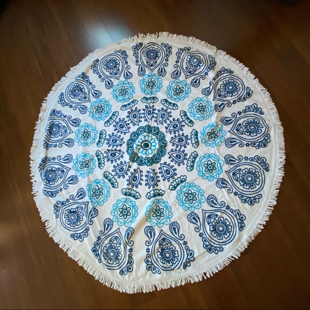 SwimZip Round Beach Towel